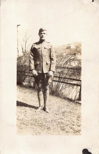 Rppc man soldier wwi era - wwi, army